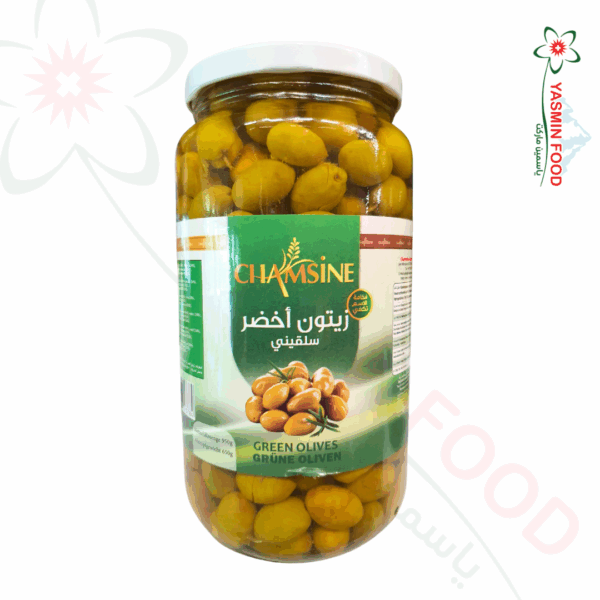 زيتون اخضر سلقيني شمسين 950g