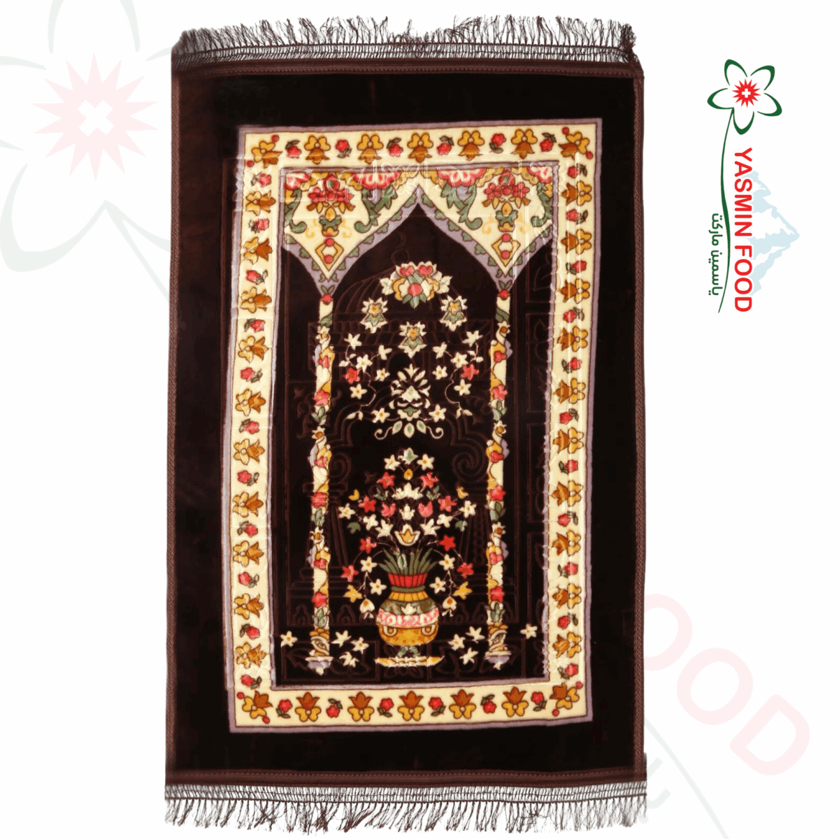 سجادة صلاة بنية سميكة ATAمقاس 80*120 CM