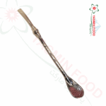 Einfarbiger silberner matter Lutscher