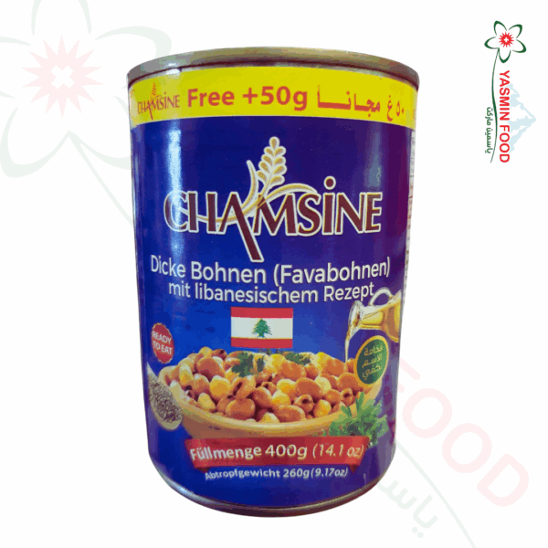 Hummus mit Bohnen mit libanesischer Mischung 400g + 50g gratis Shamsin