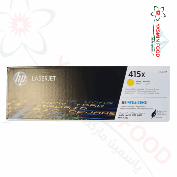 خرطوشة حبر ليزر أصلية HP 415X لون أصفر (Yellow)