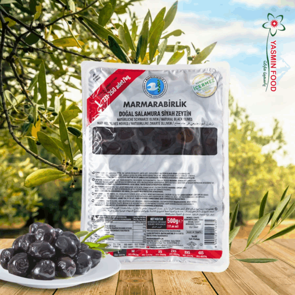 Schwarze Oliven 500g Marmarabirtik