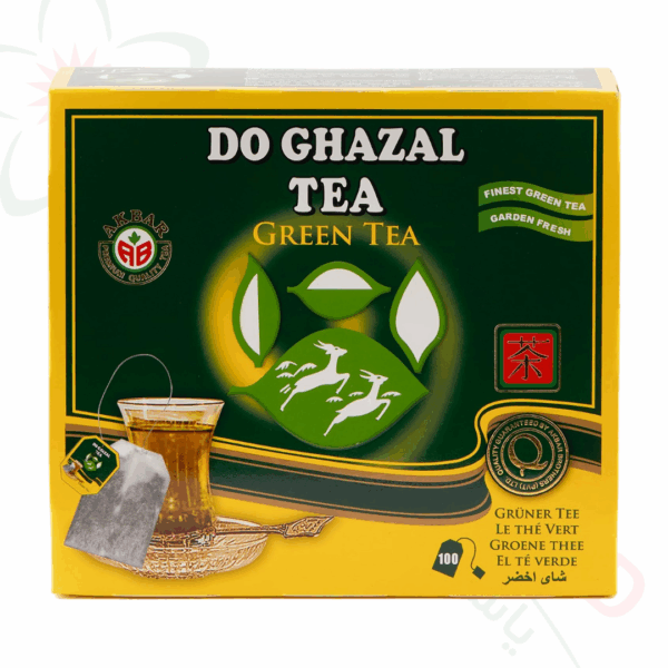 شاي أخضر دو غزال 100 ظرف