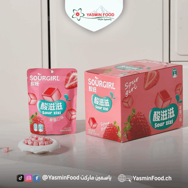 جيليه حامض بالفراولة 60gr-(حلال)