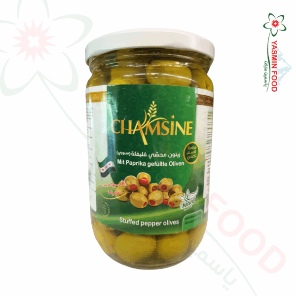 Grüne Oliven gefüllt mit Paprika 660g Sonnenschein