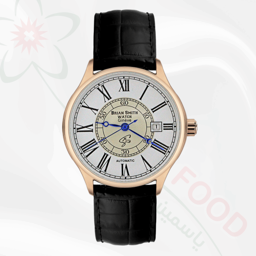BRIAN SMITH Limited Edition Uhr aus schwarzem Quarzleder