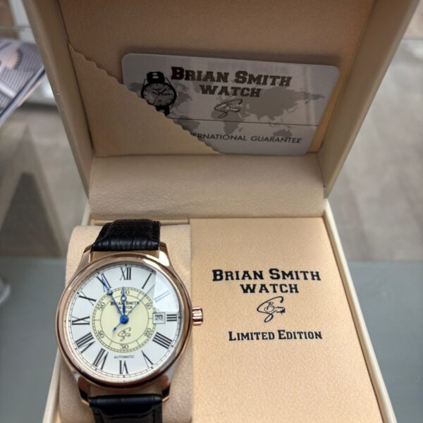 ساعة BRIAN SMITH Limited Edition كوارتز جلد أسود