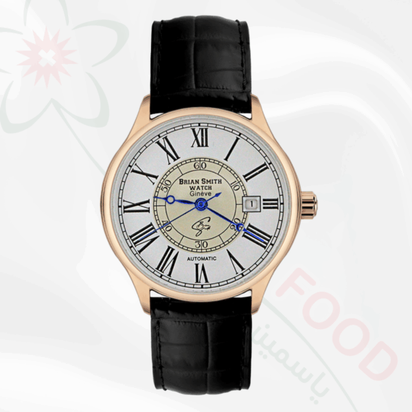 BRIAN SMITH Limited Edition Uhr aus schwarzem Quarzleder
