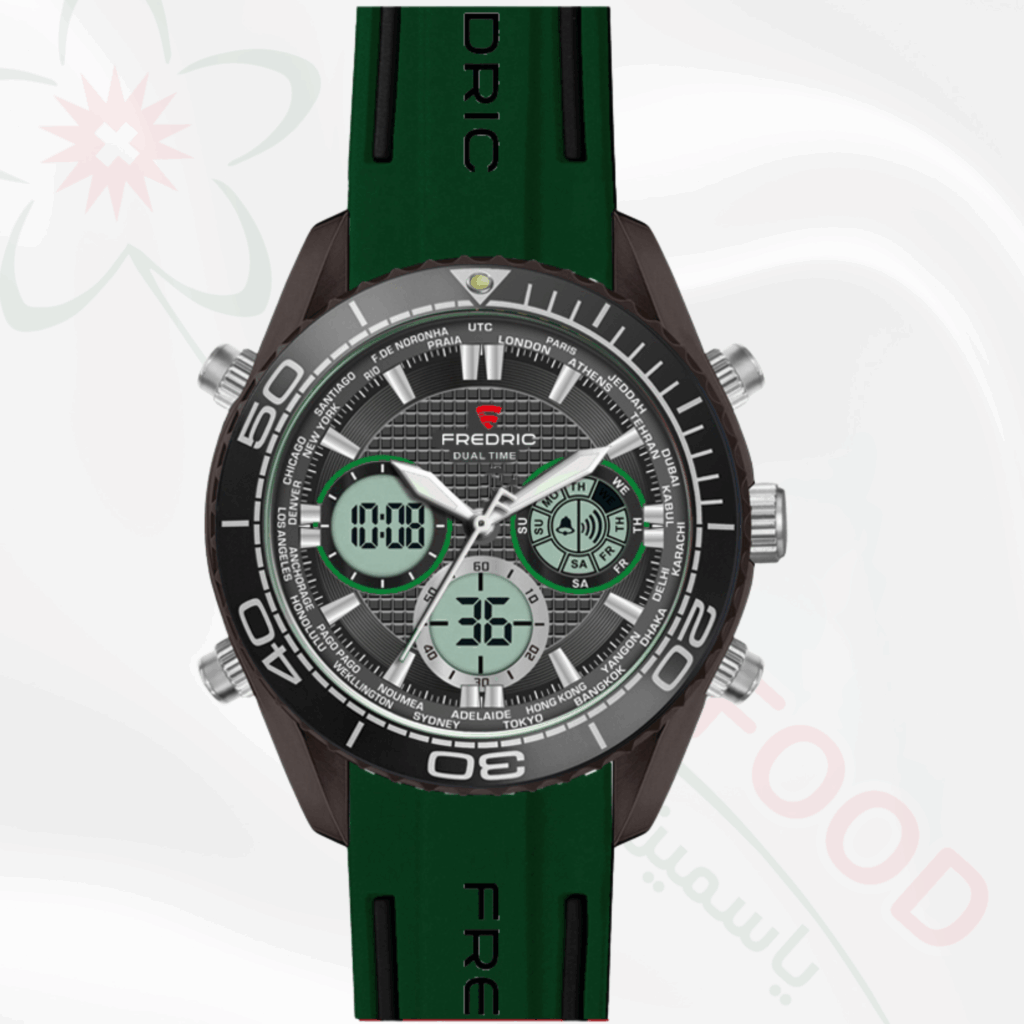 FREDRIC Dual Time Sportuhr Analog × Digital