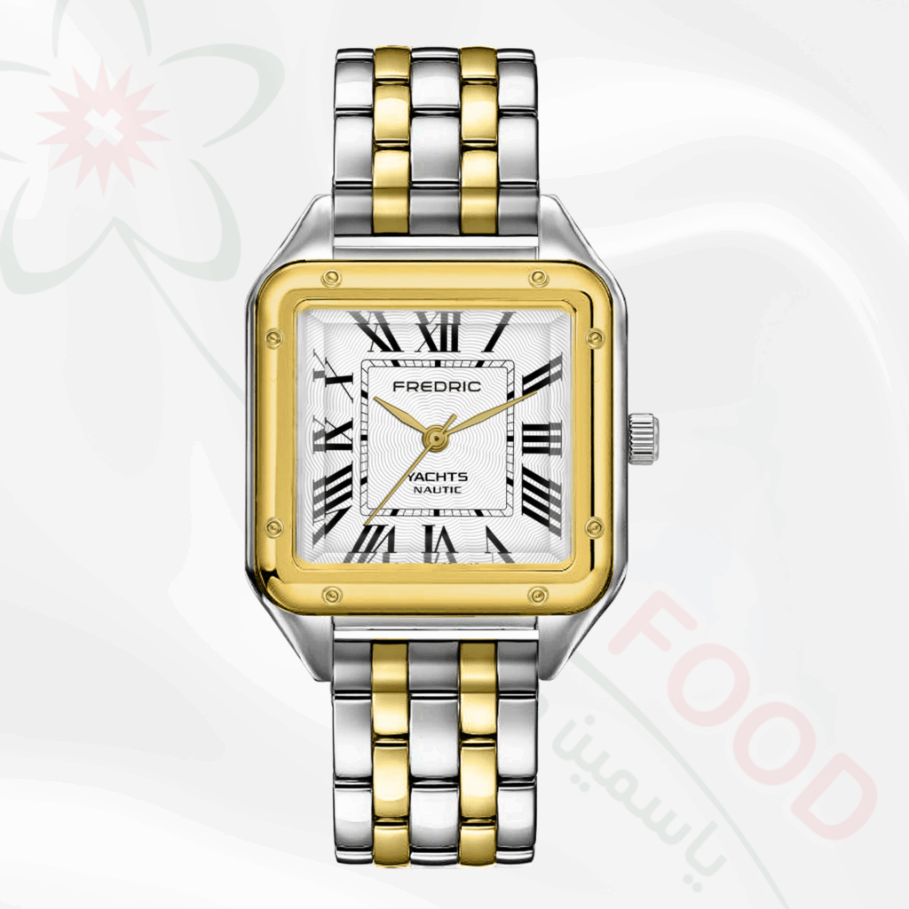 FREDRIC Quarz Edelstahl Zweifarbige Uhr