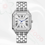 FREDRIC Quarz Edelstahl Quadratische Silberuhr