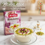 مهلبية بنكهة المستكة وماء الزهر – 200غ | Aruba Mohalabia