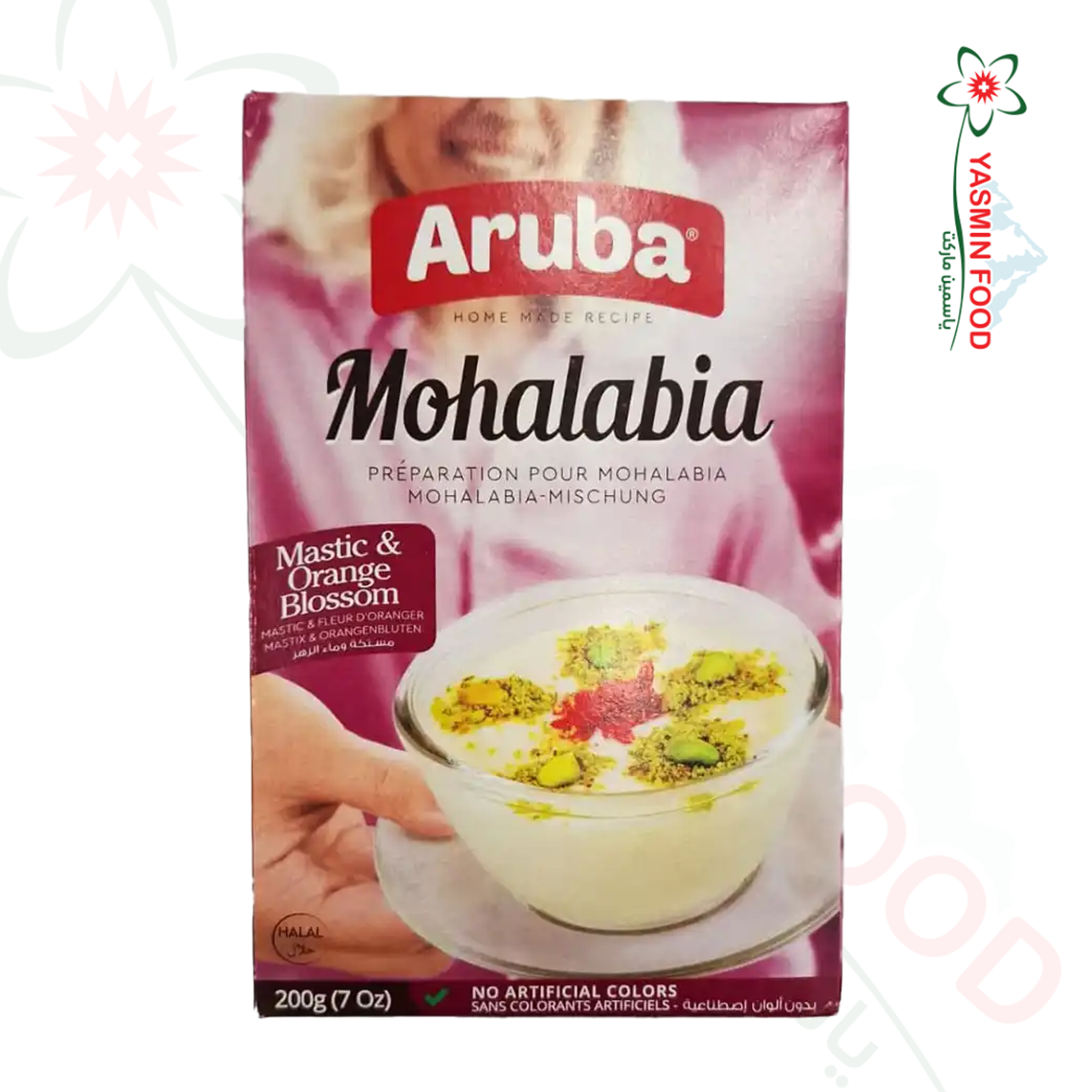 مهلبية 200غ اروبا مهلبية بنكهة المستكة وماء الزهر – 200غ | Aruba Mohalabia