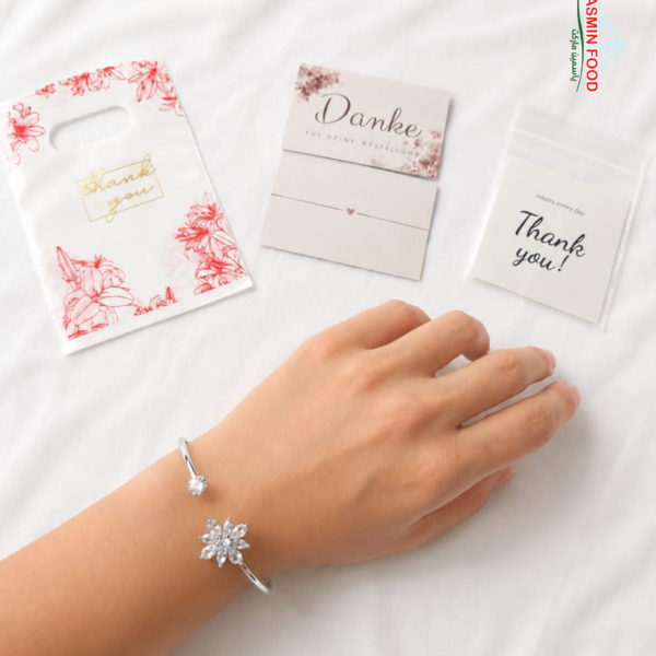 Offenes Silber-Kristallblütenarmband