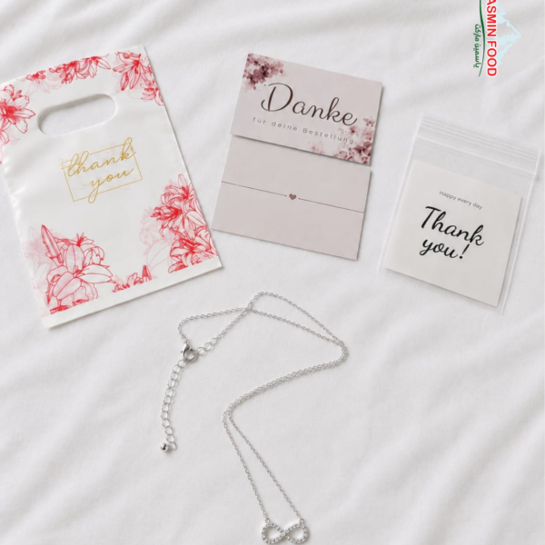 Infinity necklace studded in silver tone