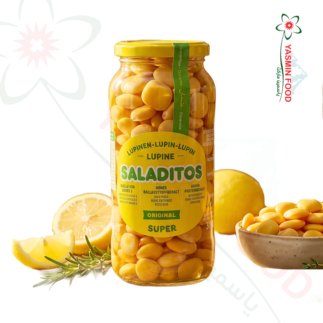 ترمس بعبوة زجاج 380غ ترمس جاهز للأكل (Saladitos) -380غ مرطبان زجاجي